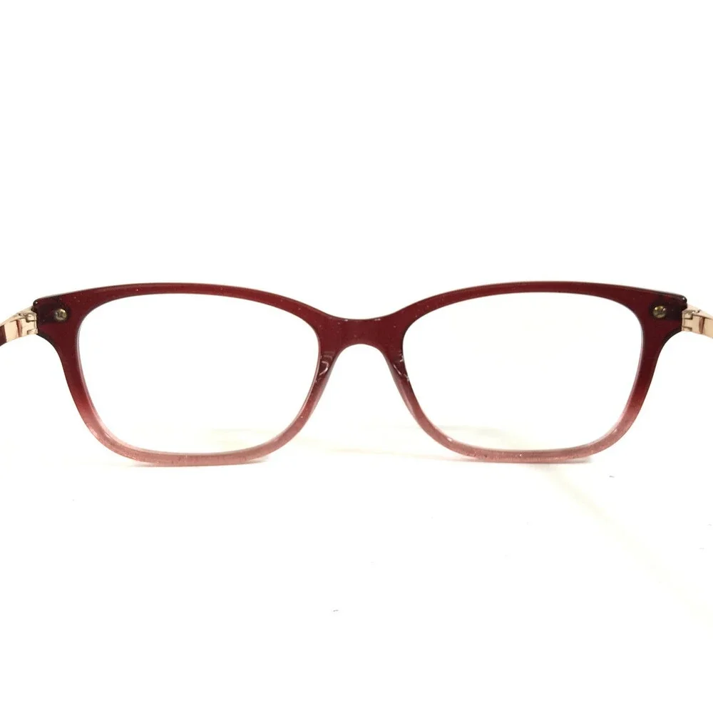 Coach Eyeglasses Frames HC6142 5551 Burgundy Glitter Gradient Cat Eye 51-17-140